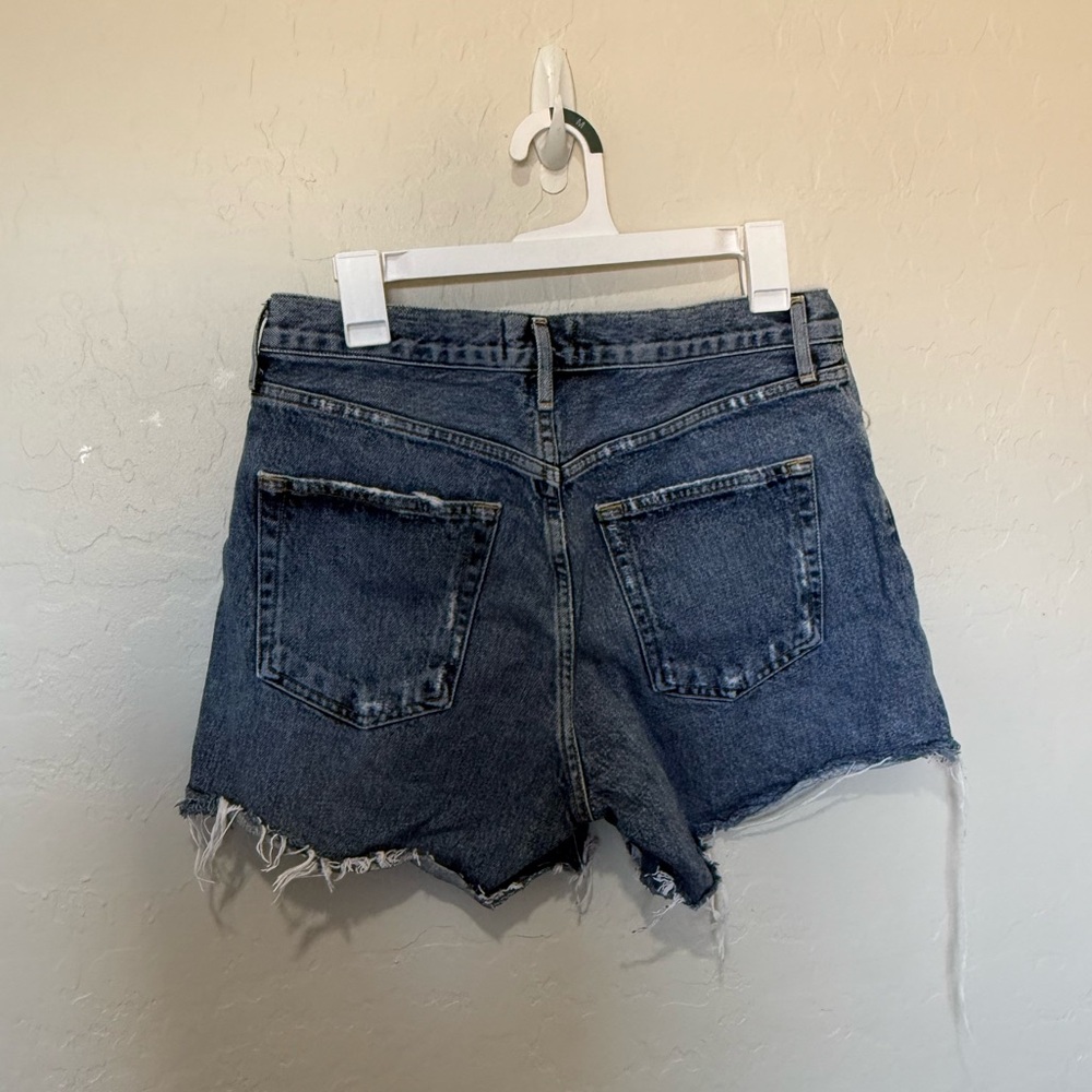 Agolde Blue Jean Shorts - Picture 3 of 3